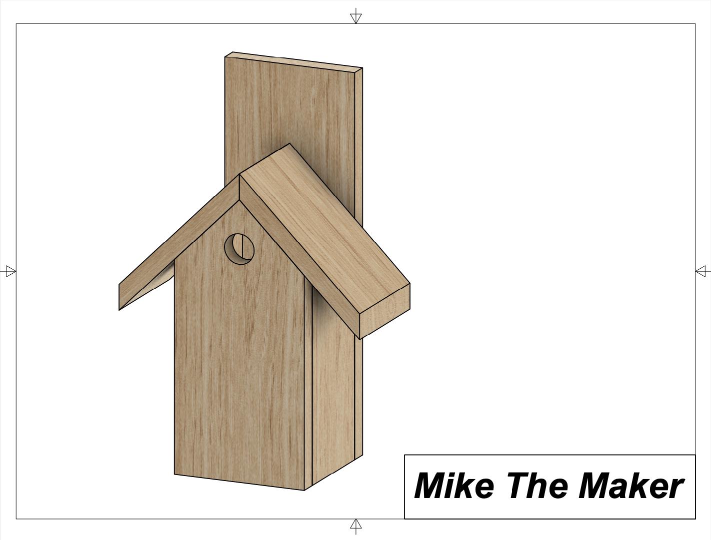Image showcasing Tufted Titmouse Bird House Plans - Etsy