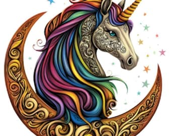 Celtic Unicorn Fabric Panel: Kona Cotton Quilting Square