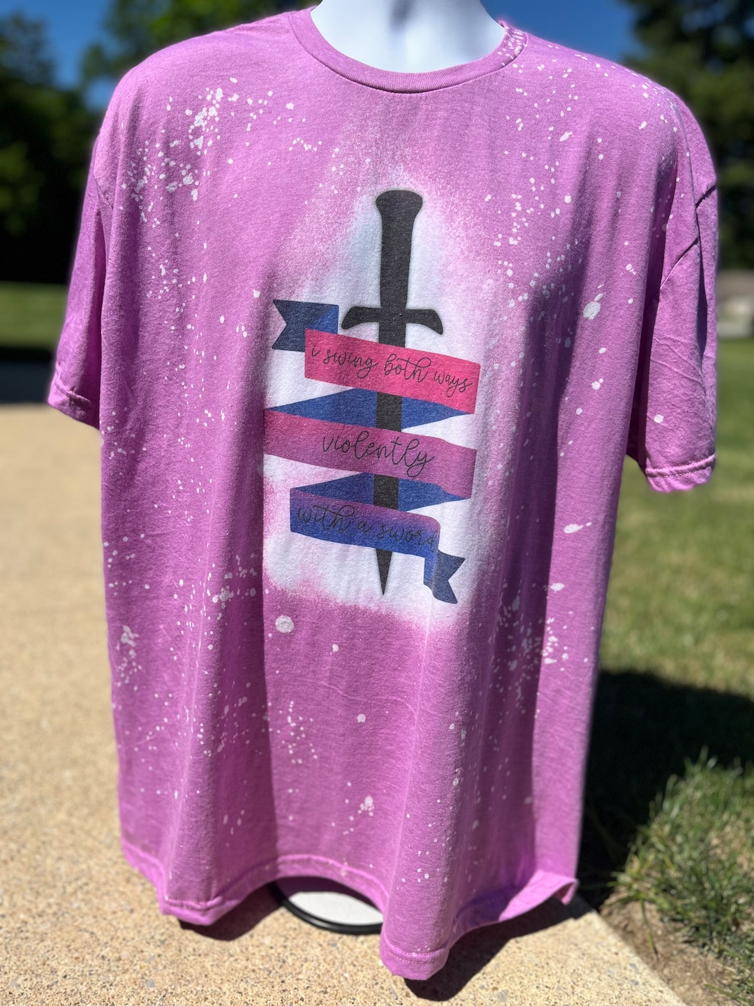 I Swing Violently Both Ways With A Sword Shirt Etsy