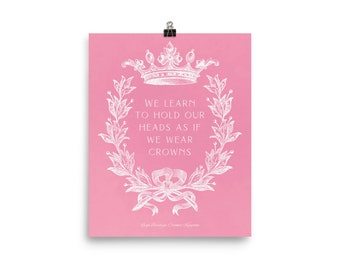 Crooked Kingdom Quote Matte Poster - Six of Crows, Leigh Bardugo, Inej, Kaz, Book Wall Art
