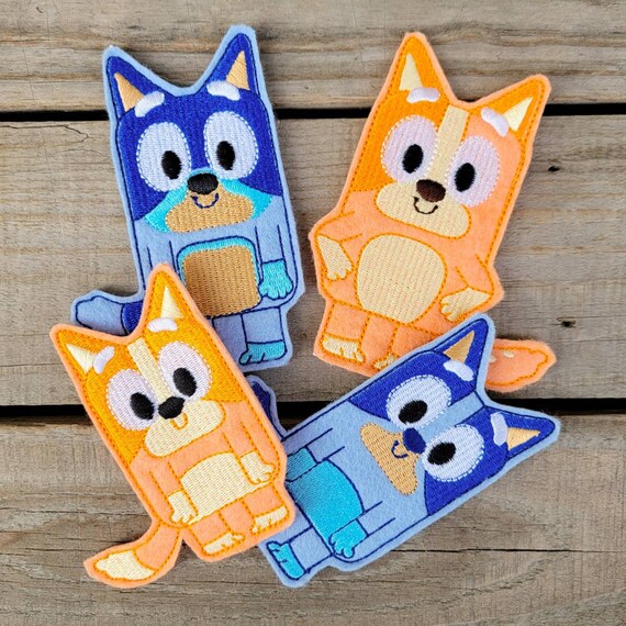 Bluey Family Finger Puppets Bluey Bingo Bandit Chili Etsy