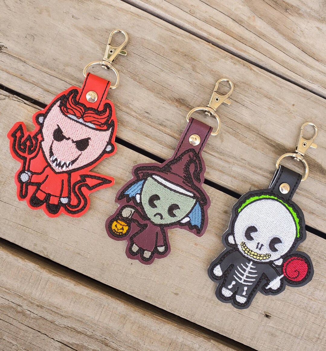 Lock Shock and Barrel Keychains NBC Characters Charms Kawaii Etsy