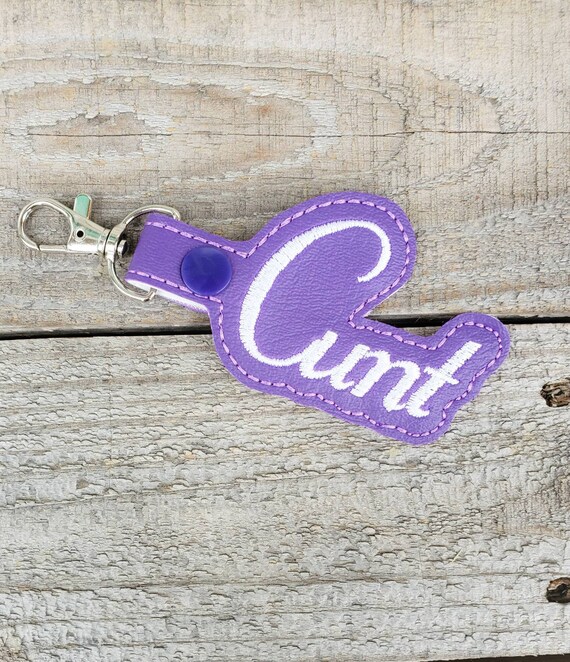 Infamous C Word Keychain, Sweary Backpack Charm, Cursing