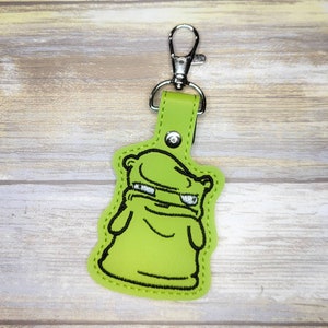 Bad Kuchi Kopi keychain, Bob's Burgers inspired key fob, bad kuchi kopi gift, cute geek gift