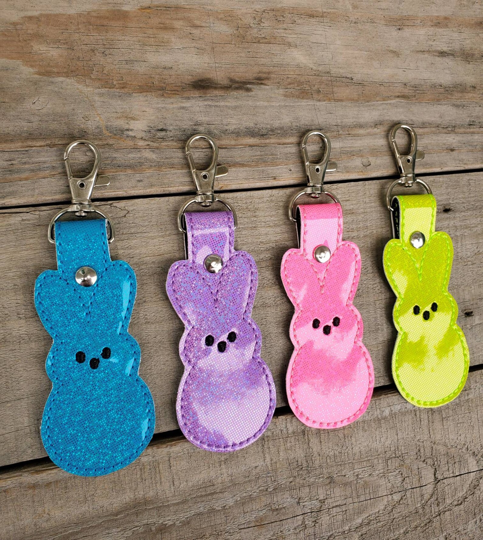 Peeps Keychain Marshmallow Zipper Pull Easter Bunny Backpack Etsy