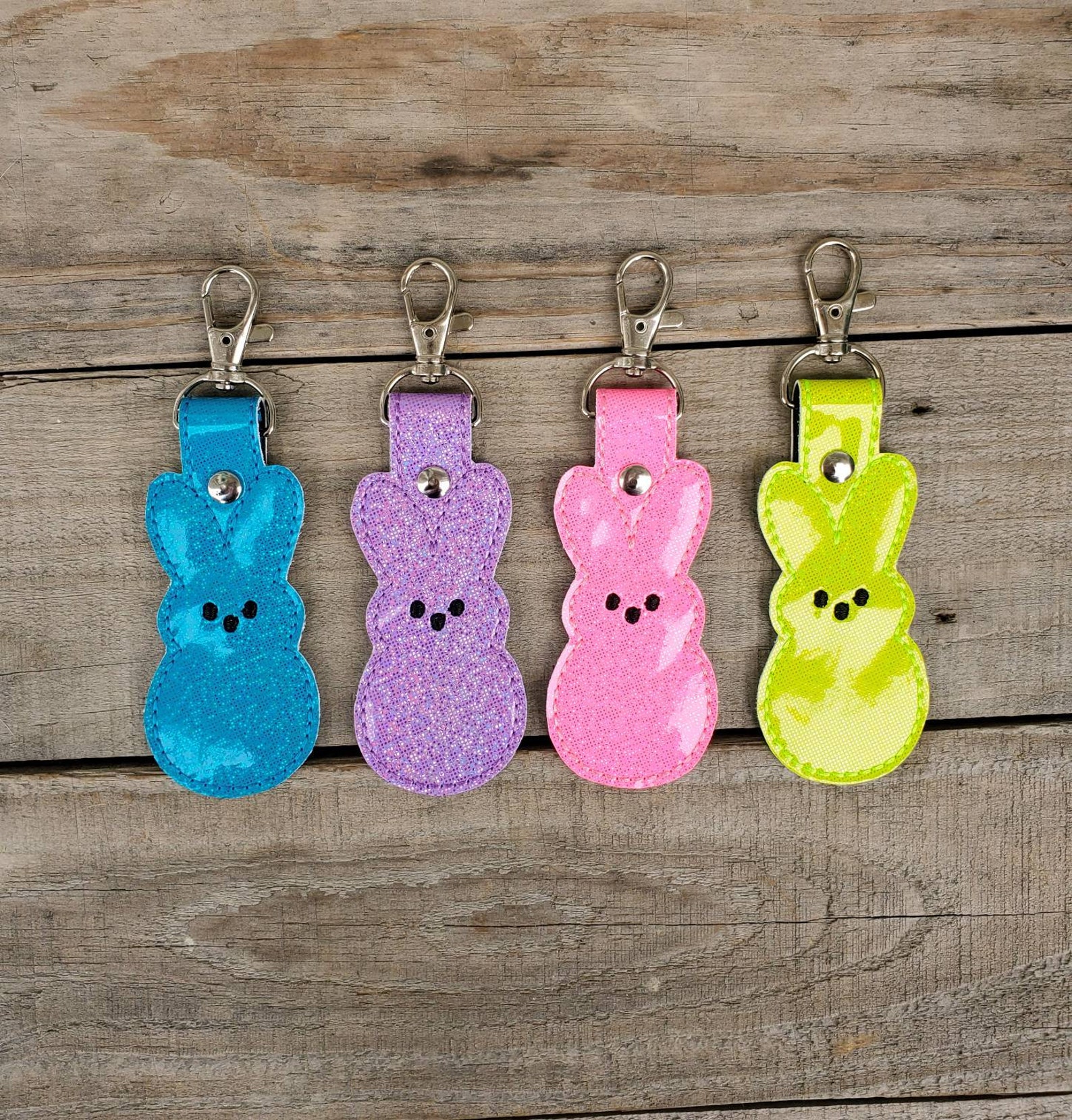 Peeps Keychain Marshmallow Zipper Pull Easter Bunny Backpack Etsy