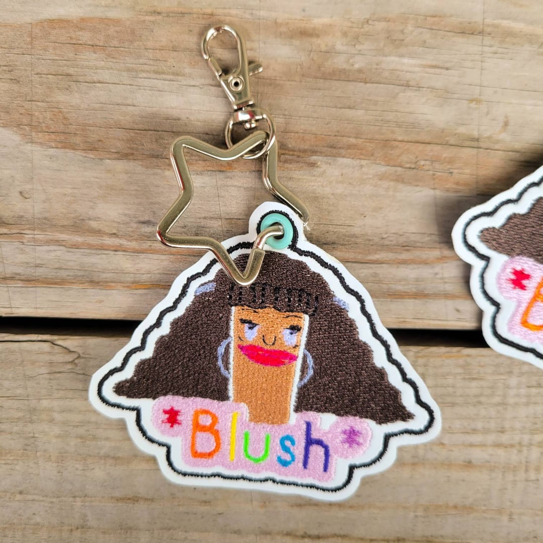 Marshmallow Keychain, Bob's Burgers Inspired Key Fob, Marshmallow Gift, Cute Geek Gift, Pride