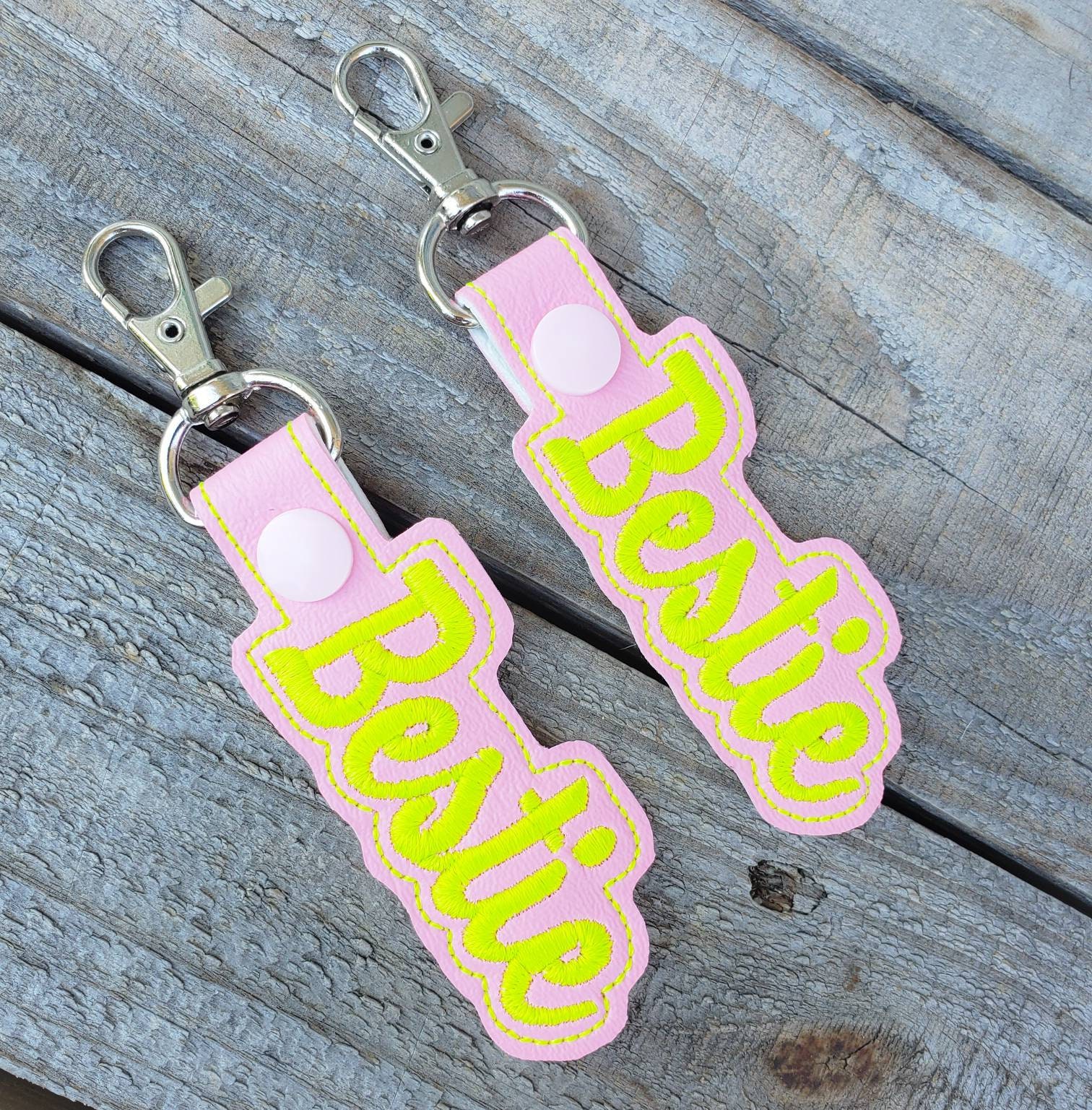 Besties Keychains, Best Friends Backpack Charms, Zipper Pull for Bestie ...