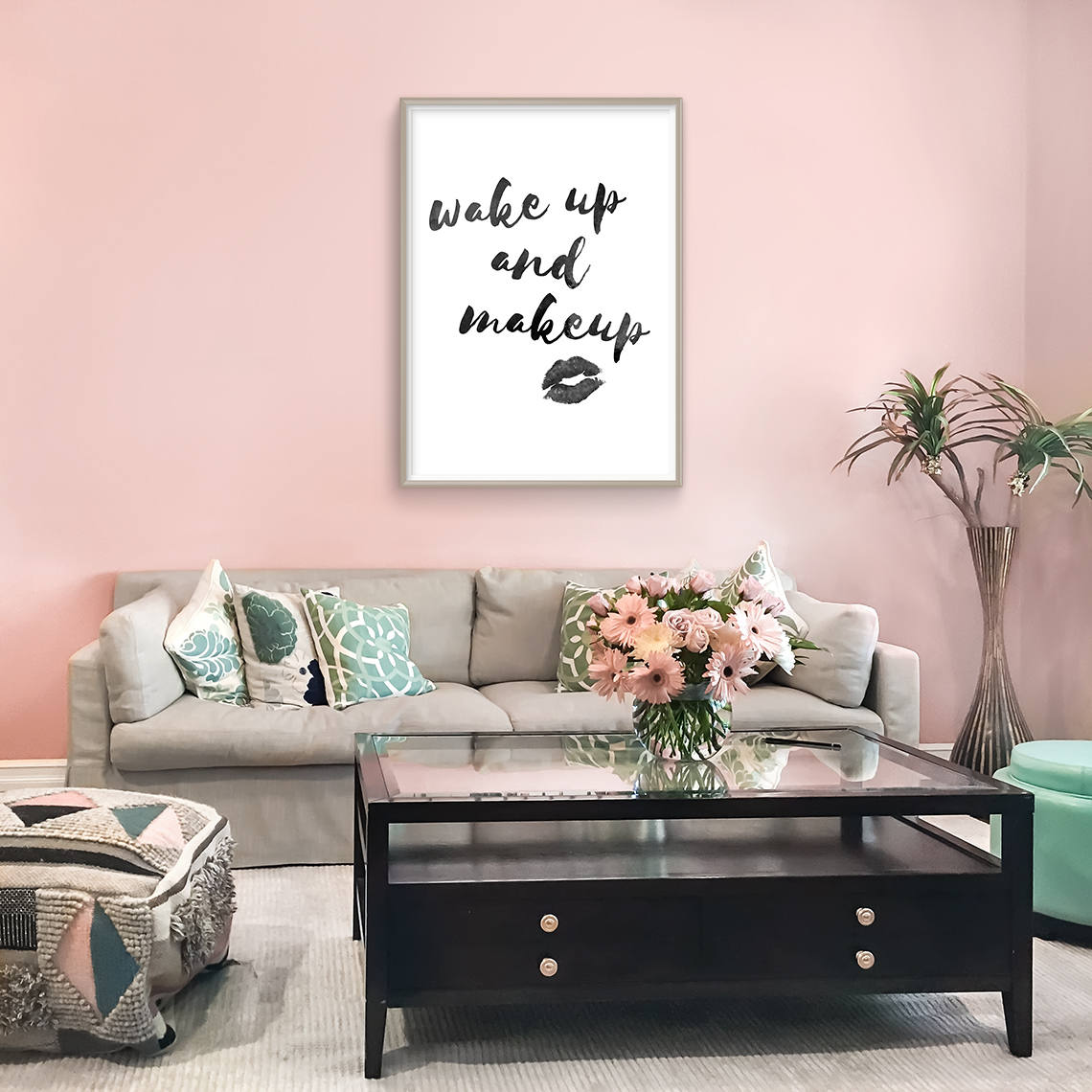 Makeup Room Decor Glam Art Lipstick Wall Decor Makeup Wall Etsy