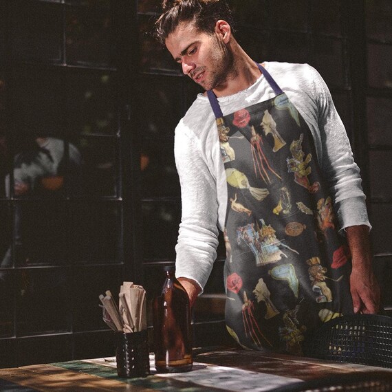 Dali Art Apron: Surrealist Polyester Apron for Artists, Chefs, Gardeners