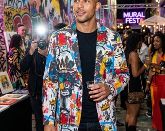 Chaqueta unisex de algodón con estampado de grafiti: Urban Art