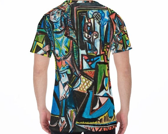 Colorful Cubism T-shirt: Picasso Tribute Art Print