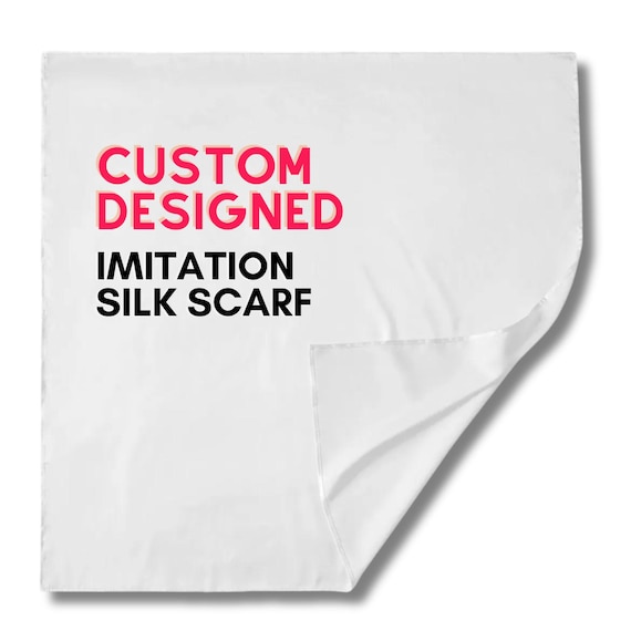 Your Art on a Silk-Feel Square Scarf