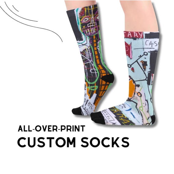 Custom All Over Print Mid-Calf Socks: Personalized Design