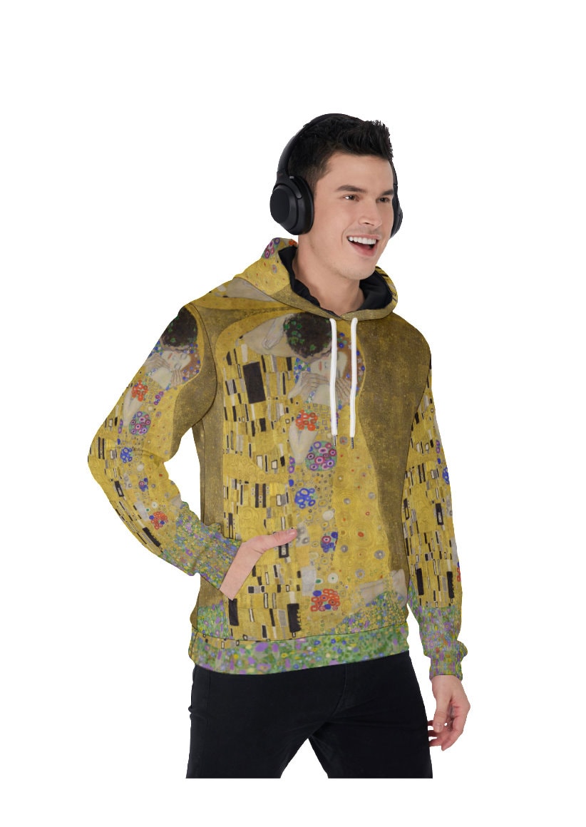 グスタフ・クリムト「接吻」パーカー：ユニセックス アート