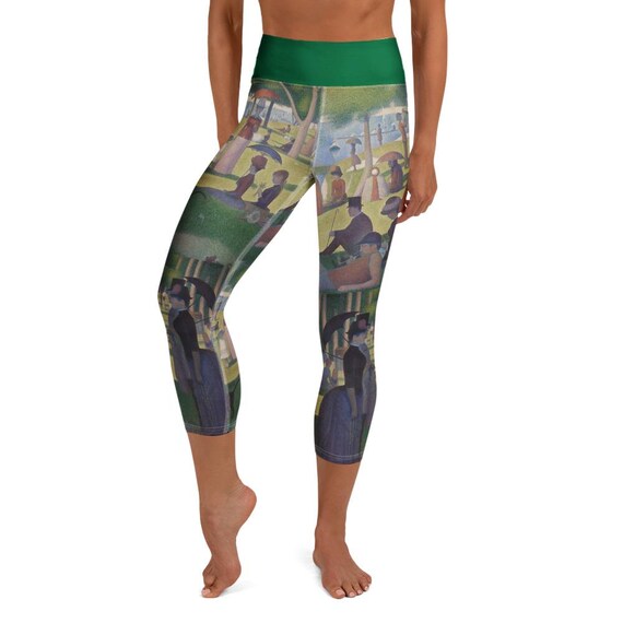 Seurat Painting Leggings: A Sunday on La Grande Jatte Yoga Capri