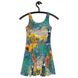 Vincent Van Gogh Iconic Paintings Dress, Art Skater Dress, All Over Print Skater Dress, Wearable Art, Art Outfit, Exhibition Outfit