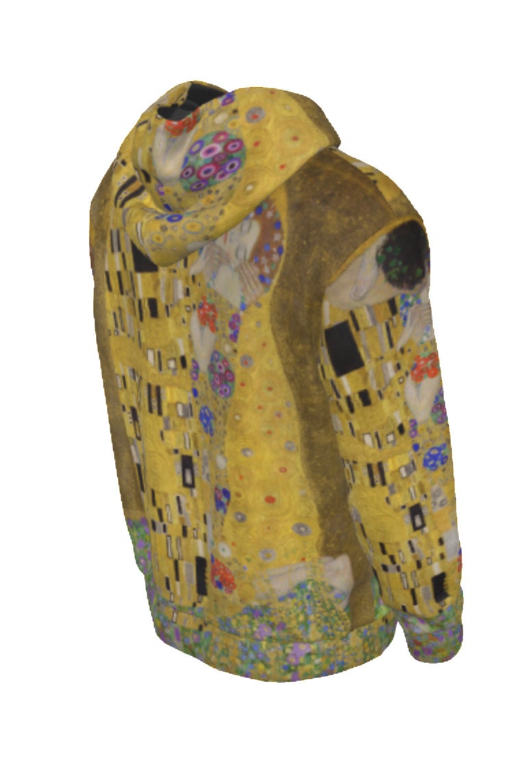 グスタフ・クリムト「接吻」パーカー：ユニセックス アート