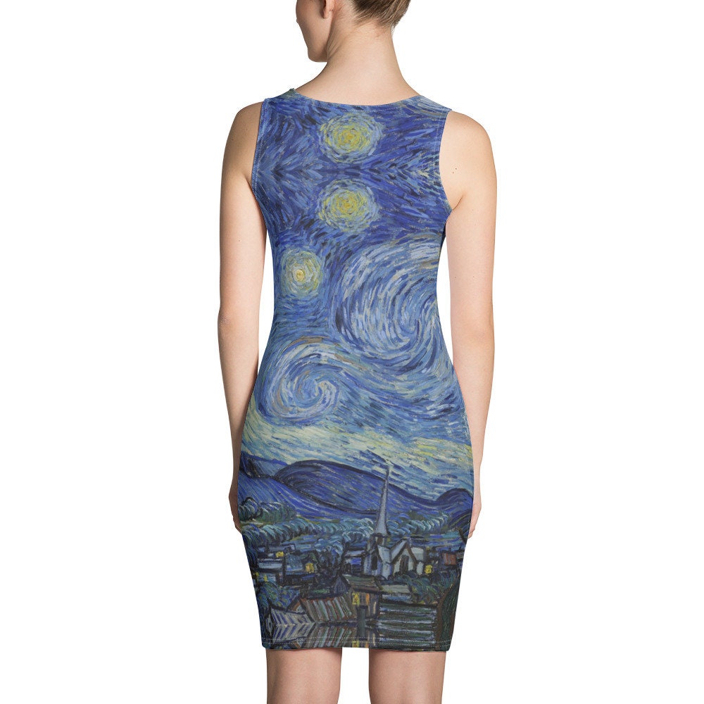 blue van gogh dress A very beautiful dress Inspired by Vincent van gogh