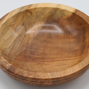 Spalted Beech Bowl With Beaded Outer Rim