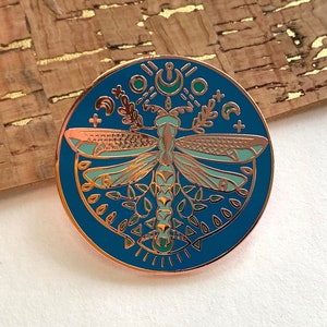 Mystic Dragonfly Enamel Pin image 1