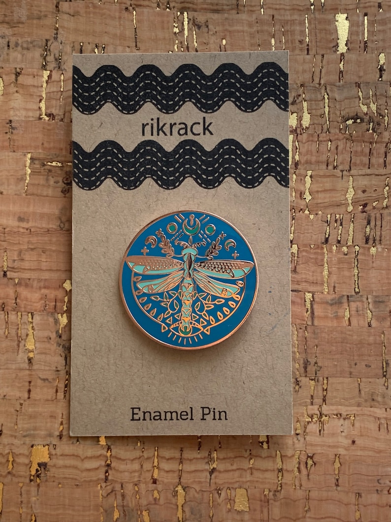 Mystic Dragonfly Enamel Pin image 2