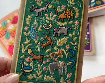 Wildlife Embroidery Pocket Notebook