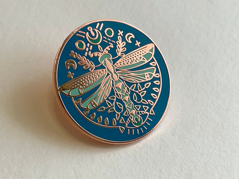 Mystic Dragonfly Enamel Pin image 4