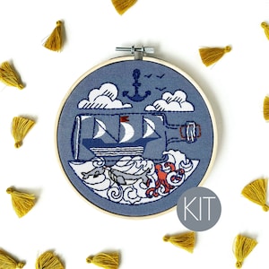 Ship Embroidery Kit