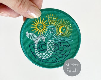 Mermaid Embroidered Sticker Patch