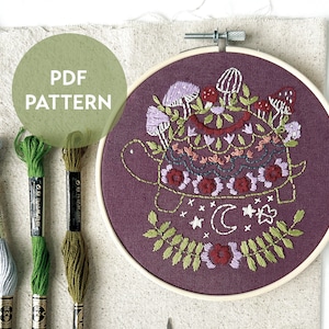 Turtle Embroidery PDF Pattern Digital Download