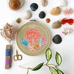Shells Embroidery Kit - Etsy