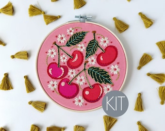 Cherries Embroidery Kit
