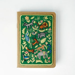 Wildlife Embroidery Pocket Notebook image 2