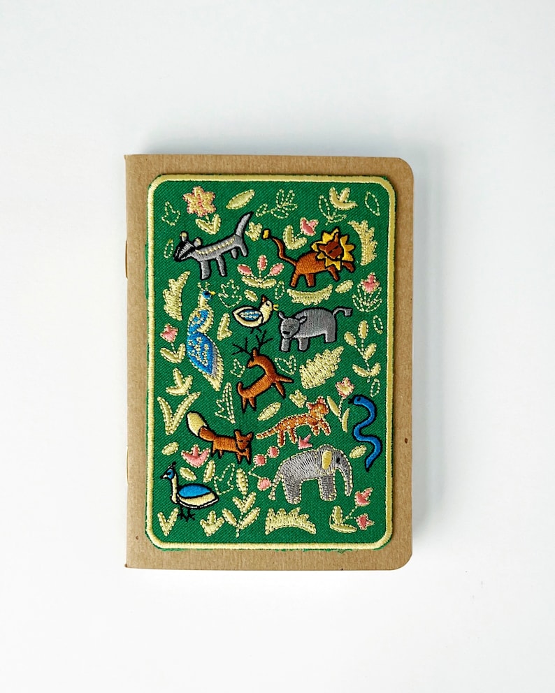 Wildlife Embroidery Pocket Notebook image 2