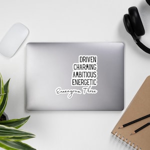 Enneagram Three About Me - Autocollants sans bulles