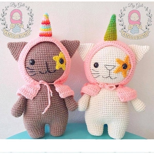 Crochet Cat Pattern, Amigurumi Cat Pattern, Crochet Patterns, Amigurumi Pattern, Crochet Patterns Animal, Crochet Animal, Plushie Pattern