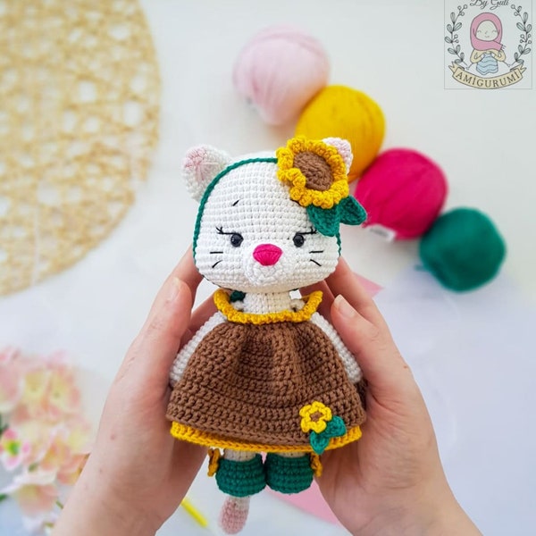 Crochet Cat Pattern, Amigurumi Cat Pattern, Crochet Patterns, Amigurumi Pattern, Crochet Patterns Animal, Crochet Animal, Plushie Pattern