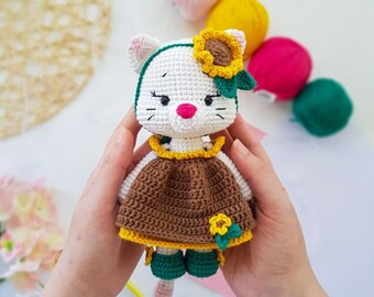 Crochet Cat Pattern, Amigurumi Cat Pattern, Crochet Patterns, Amigurumi Pattern, Crochet Patterns Animal, Crochet Animal, Plushie Pattern