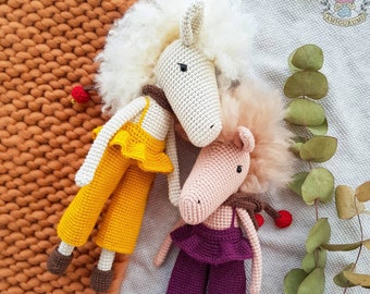 Modello di cavallo all'uncinetto, Modello di cavallo all'uncinetto, Modelli all'uncinetto, Modello Amigurumi, Modelli di animali all'uncinetto, Animali all'uncinetto, Modello di peluche