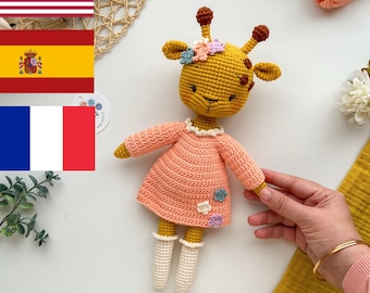 Amigurumi Giraffe Pattern, Giraffe Plush Pattern, Crochet Giraffe Pattern, Crochet Patterns, Crochet Cute Animals, Amigurumi Animals Pattern