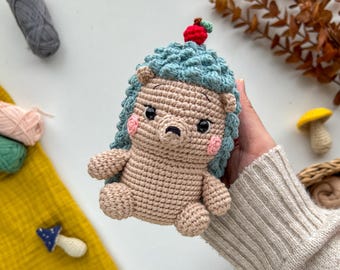 Amigurumi igelkottsmönster, igelkottsplyschmönster, virkat igelkottsmönster, virkat mönster, virkat sött djur, Amigurumi djurmönster