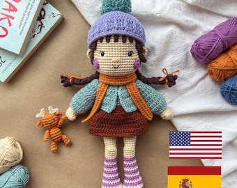 Lumi the Puff Girl Pattern, Amigurumi Doll Pattern, Crochet Doll Pattern, Crochet Patterns, Amigurumi Pattern, Crochet Plushie Pattern