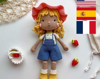 Alice the Puff Girl Pattern, Amigurumi Doll Pattern, Crochet Doll Pattern, Crochet Patterns, Amigurumi Pattern, Crochet Plushie Pattern