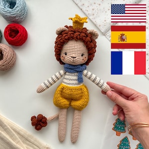 Schema amigurumi per leone, schema peluche leone, schema uncinetto per leone, schemi uncinetto, simpatici animali all'uncinetto, schema uncinetto per animali re leone