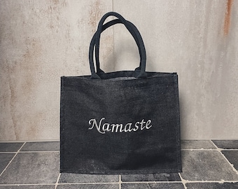 Jute Tasche / Groß / personalisiert / Geschenk / Namaste