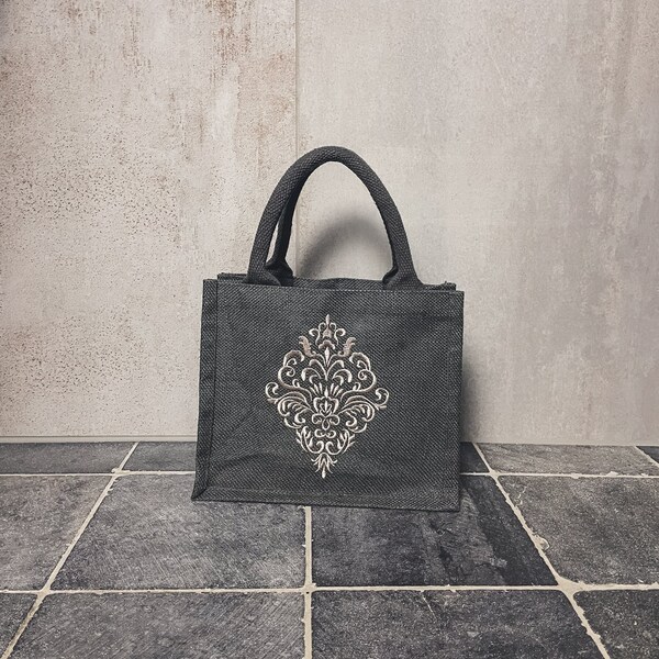 Jute Tasche / klein / personalisiert / Geschenk / Muster