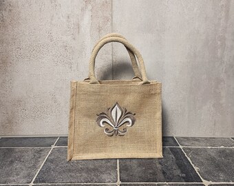 Jute Tasche / klein / personalisiert / Geschenk / bestickt