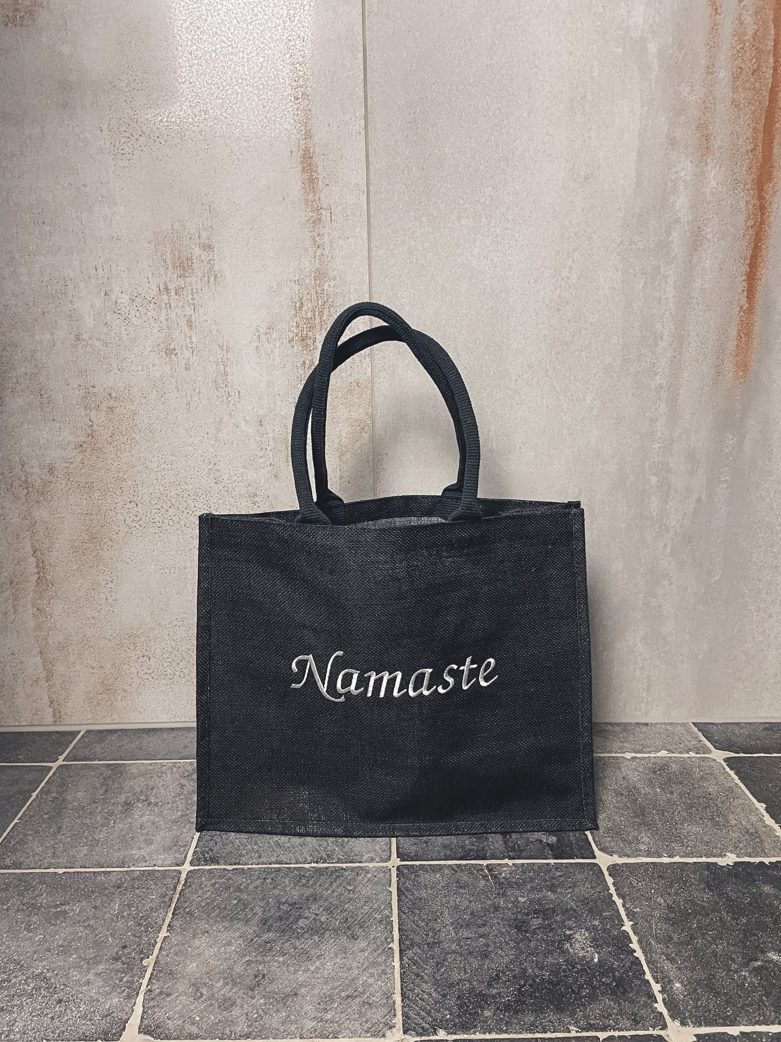 Personalisiertes Jutebeutel Mit Sad Hamster – Nachhaltige Einkaufstasche, Lustiges Meme-Geschenk, Größe M