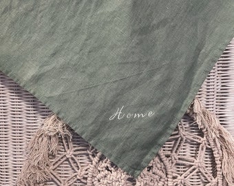 bestickte Stoffservietten, embroidered cloth napkins, personalisierte Geschenke, Weihnachtsgeschenk, Name, Initialen, Nachhaltig, festlich